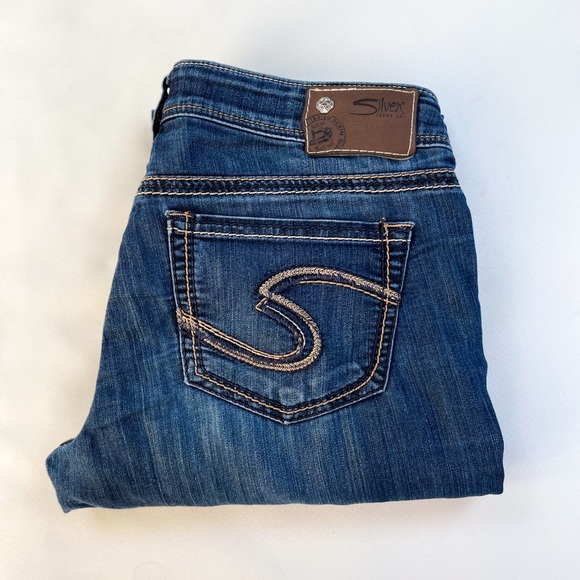 28x33 Suki Silver Jeans